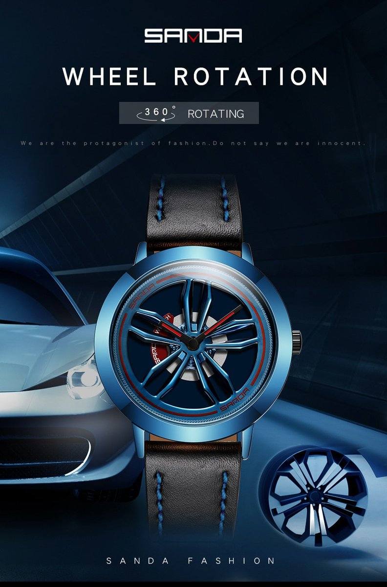 Rotating Car Wheel Wrist Watch for Men - Premium Watches from Dressmycell.com - Just $40.00! Shop now at Dressmycell.com Rotating Car Wheel Wrist Watch for Men - Premium Watches from Dressmycell.com - Just $40.00! Shop now at Dressmycell.com